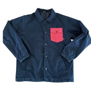 Spitfire‎ Jacket Mens Small Wheels Bighead Snap Lightweight Black The End Logo